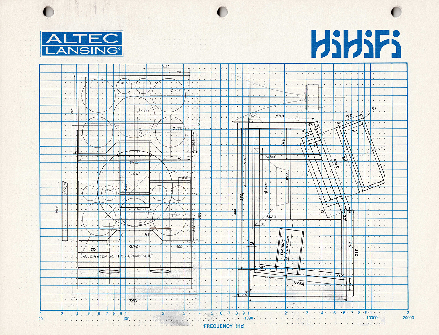 Technical drawings of HiHiFi